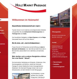 Holz-Markt-Passage – Einkaufszentrum in Jena, Deutschland.