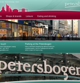 Petersbogen – Einkaufszentrum in Leipzig, Deutschland.