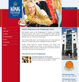 Königpassage Lübeck – Einkaufszentrum in Lübeck, Deutschland.