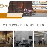 Fünf Höfe – Einkaufszentrum in München, Deutschland.