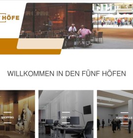 Fünf Höfe – Einkaufszentrum in München, Deutschland.