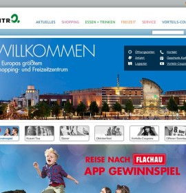 CentrO – Einkaufszentrum in Oberhausen, Deutschland.