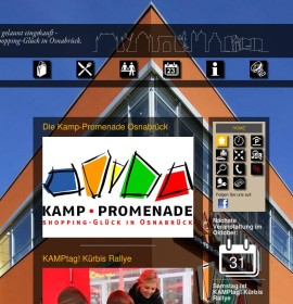 Kamp-Promenade – Einkaufszentrum in Osnabrück, Deutschland.