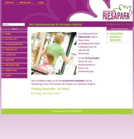 RIESAPARK – Einkaufszentrum in Riesa, Deutschland.