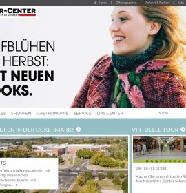 Oder-Center – Einkaufszentrum in Schwedt, Deutschland.