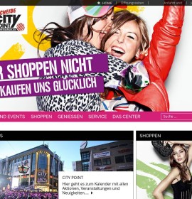 Drehscheibe / City Point – Einkaufszentrum in Bochum, Deutschland.