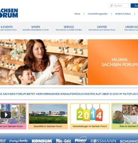 Sachsen-Forum – Einkaufszentrum in Dresden, Deutschland.